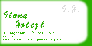 ilona holczl business card